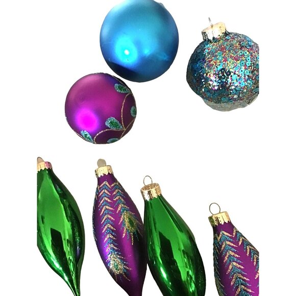 CELEBRATIONS STARBURST CHRISTMAS ORNAMENT SET QTY.15 - Picture 4 of 4